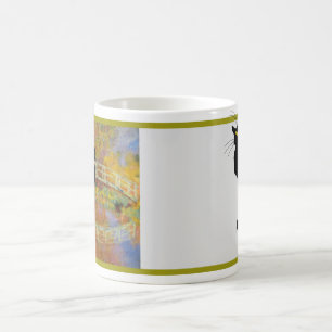 Le Chatta Noir i Monets japanska bro Kaffemugg