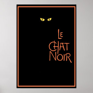 Le Chatta Noir i Mörken Poster