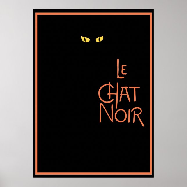 Le Chatta Noir i Mörken Poster (Framsidan)