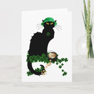 Le Chatta Noir Klöver St. Patrick's Day Kort