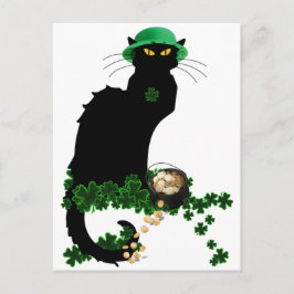 Le Chatta Noir Klöver St. Patrick's Day Vykort