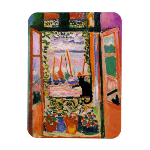 Le Chatta Noir och The Open Window by Matisse Magnet