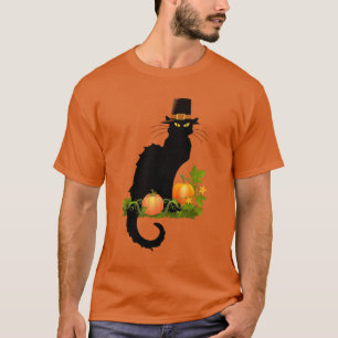 Le Chatta Noir Pumpkin Patch Thanksgiving T Shirt