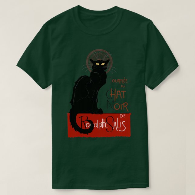 Le Chatta Noir Reproduction T Shirt (Design framsida)