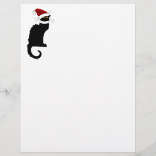 Le Chatta Noir Santa Hat jul