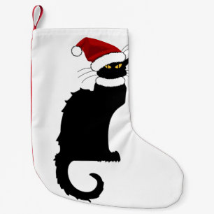 Le Chatta Noir Santa Hat jul Liten Julstrumpa