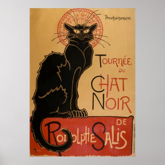 Le chatta Noir - Steinlen Poster (Framsidan)