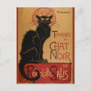 Le chatta Noir - Steinlen Vykort