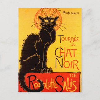 Le Chatta Noir, Svarta kattens Art nouveau-Vintage Vykort