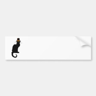 Le Chatta Noir Thanksgiving Pilgrim Hat Bildekal