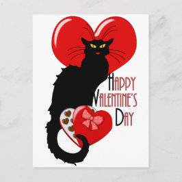 Le Chatta Noir Valentine Helg Vykort