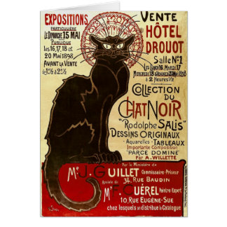 Le Chatta Noir, Vente Hôtel Drouot Hälsningskort