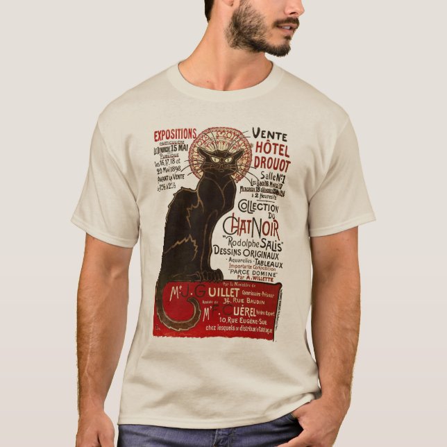Le Chatta Noir, Vente Hôtel Drouot T Shirt (Framsida)