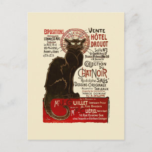 Le Chatta Noir, Vente Hôtel Drouot Vykort