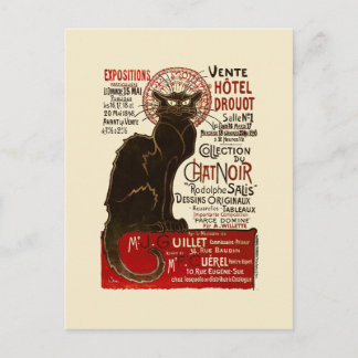 Le Chatta Noir, Vente Hôtel Drouot Vykort