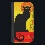 Le Chatta Noir Vintage Galaxy S4 Plånbok<br><div class="desc">Samsung Galaxy Wallet Case med Théophile Alexandre Steinlens poster Le Chatta Noir (1896). En vacker svart katt sitter bredvid Fransken och annonserar en kabaretttur. En underbar gåva till fläkt av vintage konst och Art nouveau.</div>
