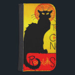 Le Chatta Noir Vintage Galaxy S4 Plånbok<br><div class="desc">Samsung Galaxy Wallet Case med Théophile Alexandre Steinlens poster Le Chatta Noir (1896). En vacker svart katt sitter bredvid Fransken och annonserar en kabaretttur. En underbar gåva till fläkt av vintage konst och Art nouveau.</div>