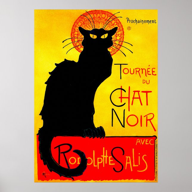 Le Chatta Noir Vintage Poster (Framsidan)
