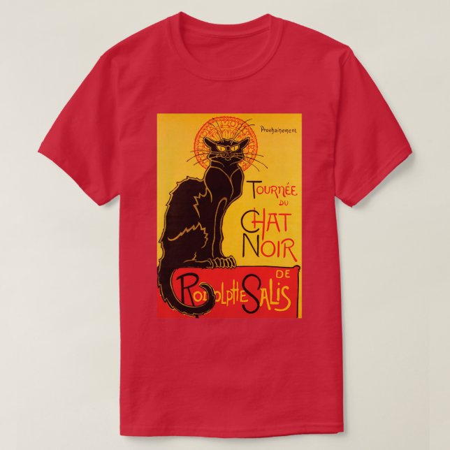 Le Chatta Noir Vintage T Shirt (Design framsida)