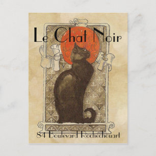Le Chatta Noir Vykort