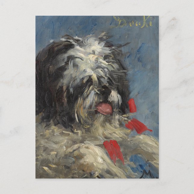 Le Chien "Donki" | Édouard Manet Vykort (Framsida)