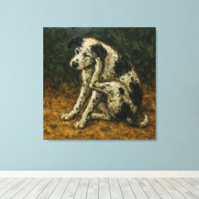 Le Chien Errant, Stil i Bonnard Canvastryck (Insitu (trägolv))