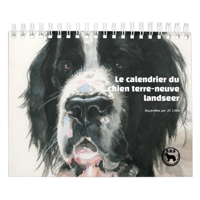 Le chien terre-neuve landseer kalender (Omslag)