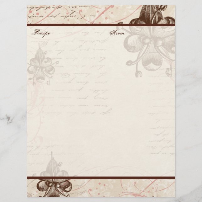 Le Chocolatier Family Heritage Recipe Pages (Framsida)