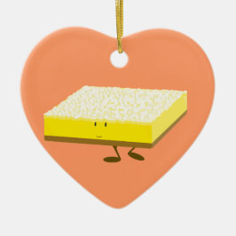 Le citronpubteckenet julgransprydnad keramik