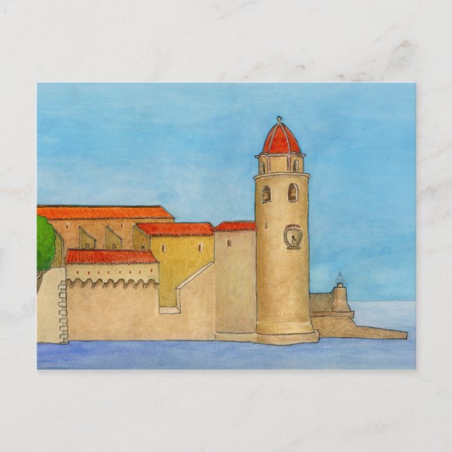 Le Clocher de Collioure Vykort (Framsida)