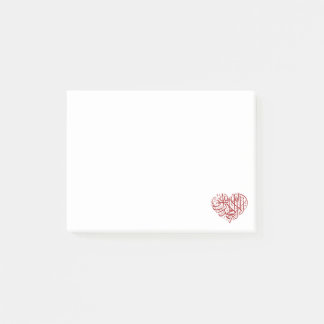 Le Coeur Rouge Post-it Block