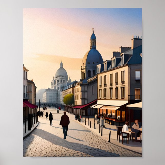 Le coin des artistes de Montmartre Poster (Framsidan)
