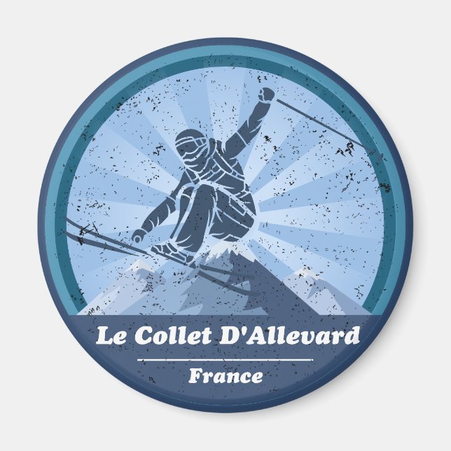 Le Collet D'Allevard Ski Magnet (Framsidan)