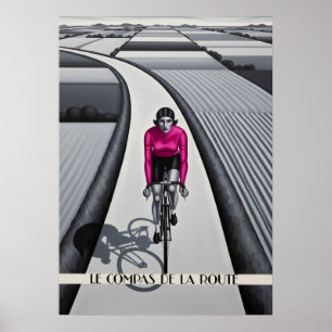 LE COMPAS DE LA ROUTE (Vägens kompass) Poster