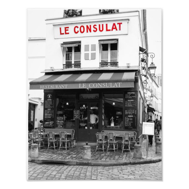 Le Consulat Cafe Montmartre Paris stort - Fototryck (Framsidan)