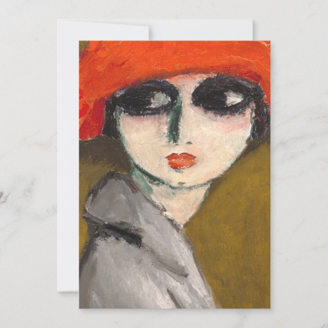 Le Coquelicot (Maj Poppy) från Kees Van Dongen Inbjudningar (Framsida)