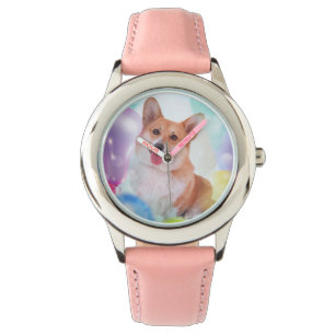 Le corgien med ballonger armbandsur