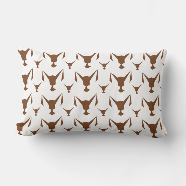 Le coussin rectangulaire "Fennec"  Lumbarkudde (Framsida)