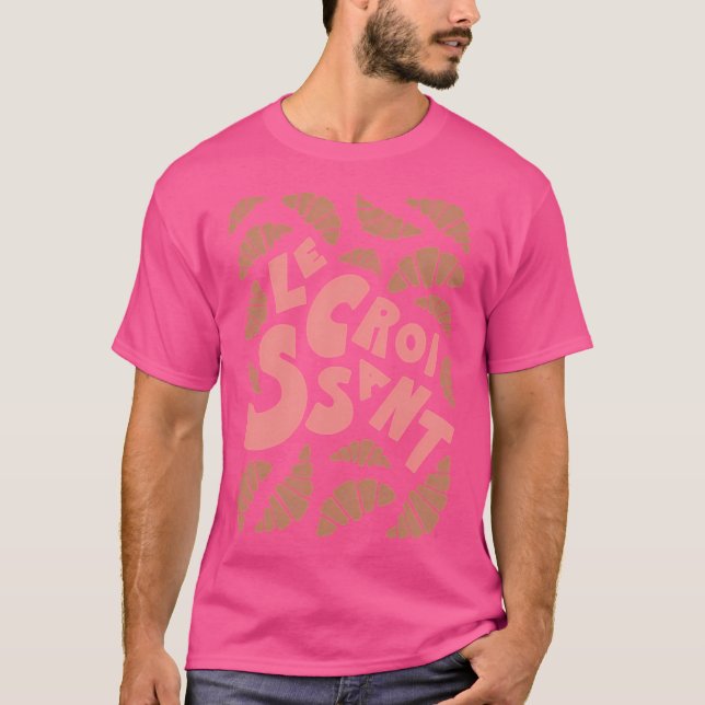 Le Croissant Fransk T Shirt (Framsida)