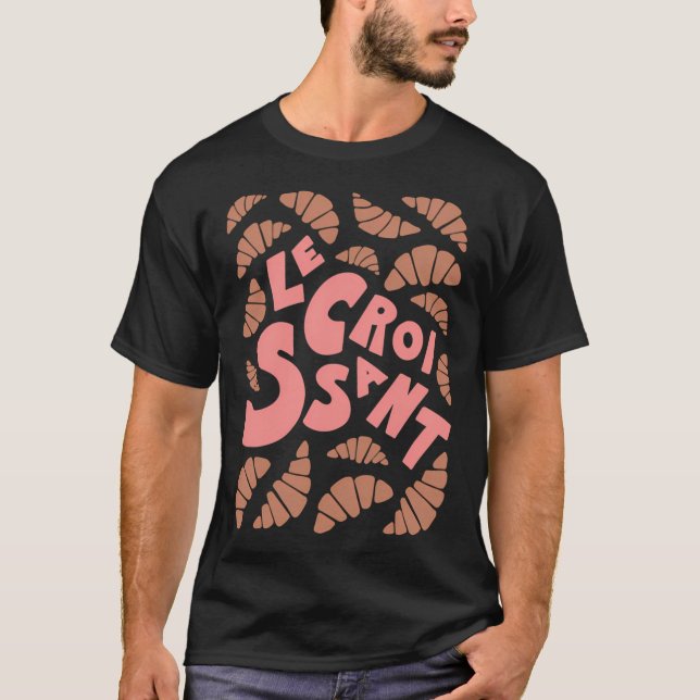 Le Croissant Fransk T Shirt (Framsida)