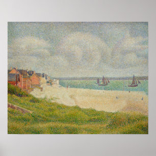 Le Crotoy tittar uppströms, 1889 Poster