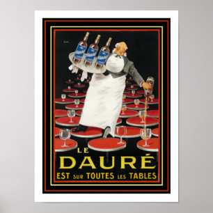 Le Daure 1924 Art Deco Poster av Lotti