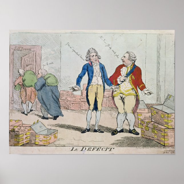 Le Deficit, 1788 Poster (Framsidan)