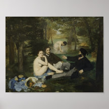 Le Déjeuner sur l'Herbe by Manet - Poster