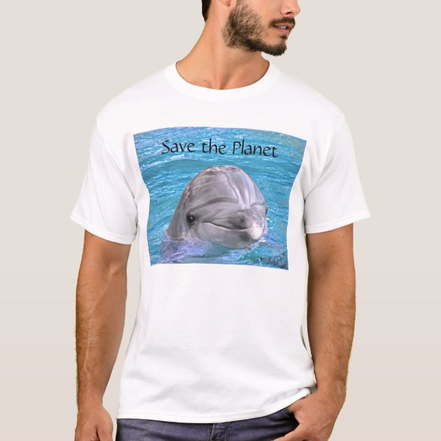 Le delfinen - räddade planeten t shirt (Framsida)