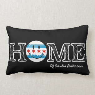 Le den Chicago flagga Housewarmer Lumbarkudde
