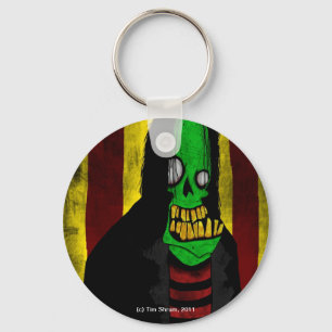 Le den gröna zombien Keychain Nyckelring