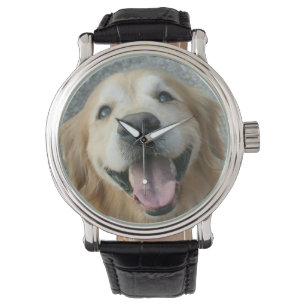 Le den guld- retrieveren armbandsur