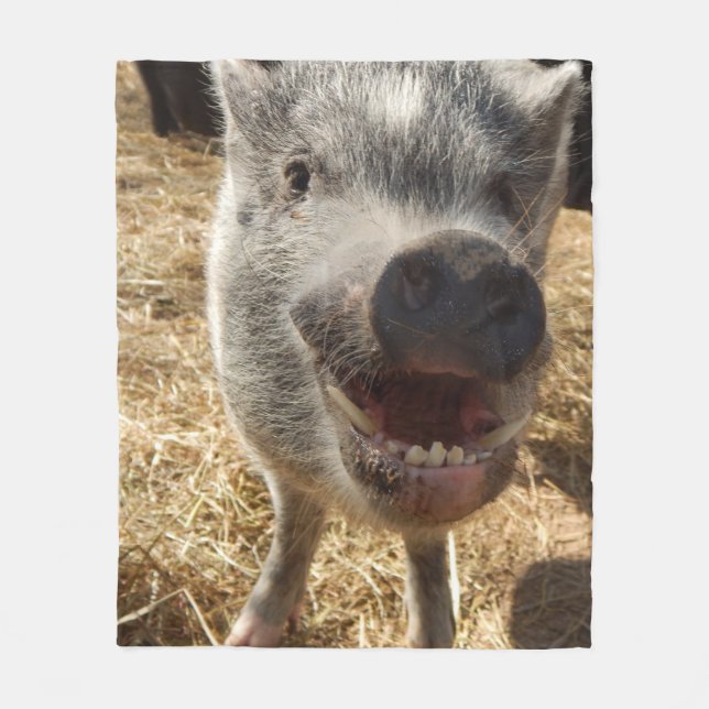 Le den mini- grisullfilten, medel fleecefilt (Framsidan)