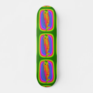 le den psychedelic valskateboarden mini skateboard bräda 18,7 cm
